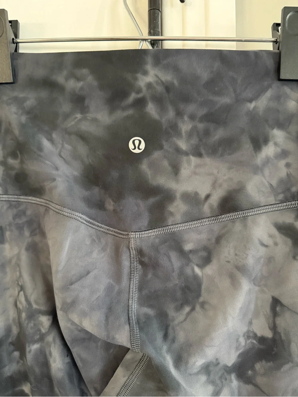 Lululemon Wunder Under High-Rise Tie-Dye Leggings in Charcoal Gray, size 6